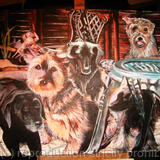 "My Dogs" - Acrylic on canvas